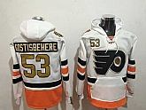 Philadelphia Flyers #53 Shayne Gostisbehere White All Stitched Hoodie Sweatshirt,baseball caps,new era cap wholesale,wholesale hats